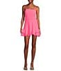 Dear Moon Corset Bodice Bow Back Ruffle Hem Dress - Image 1