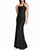 Dear Moon Cowl Neck Corseted Open Bow Back Long Dress - Image 1