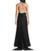 Dear Moon Cowl Neck Corseted Open Bow Back Long Dress - Image 2