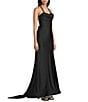 Dear Moon Cowl Neck Corseted Open Bow Back Long Dress - Image 3