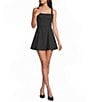 Dear Moon Dotted Square Neck Tie-Back Dress - Image 1