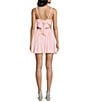 Dear Moon Metallic Square Neck Pleated Dress - Image 2