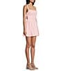 Dear Moon Metallic Square Neck Pleated Dress - Image 3