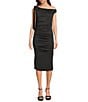 Dear Moon Off-The-Shoulder Ruched Midi Dress - Image 1