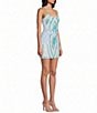 Dear Moon Patterned Sequin Bodycon Lace Up Back Dress - Image 3