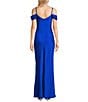 Dear Moon Satin Draped Off-The-Shoulder Dress - Image 2