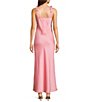 Dear Moon Satin Tie Shoulder Twist Front Midi Dress - Image 2