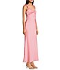 Dear Moon Satin Tie Shoulder Twist Front Midi Dress - Image 3