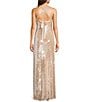 Dear Moon Sequin Mesh V-Neck Side Slit Dress - Image 2