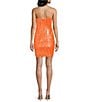 Dear Moon Sequin Patterned Sweetheart Neck Fitted Mini Dress - Image 2