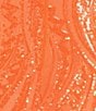 Dear Moon Sequin Patterned Sweetheart Neck Fitted Mini Dress - Image 4