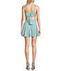 Dear Moon Shine Square Neck Tie Back Mini Dress - Image 2