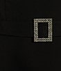 Color:Black - Image 4 - Spaghetti Strap Tie Back Bow & Belt With Ruffle Hem Dress