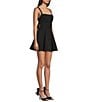 Dear Moon Square Neck Lace Tie Back Dress - Image 3