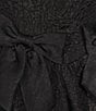 Dear Moon Square Neck Sleeveless Bow-Accented Brocade Dress - Image 4