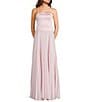 Dear Moon Strapless Corseted Drop Waist Pleated Gown, Color:Blush - Image 4