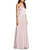 Dear Moon Strapless Corseted Drop Waist Pleated Gown, Color:Blush - Image 6