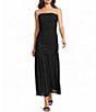 Dear Moon Strapless Shirred Mesh Maxi Dress - Image 1