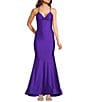 Dear Moon Twist Front Ruched Open Back Ball Gown - Image 1