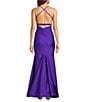 Dear Moon Twist Front Ruched Open Back Ball Gown - Image 2