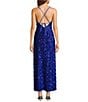 Dear Moon Velvet Sequin Keyhole Front Dress - Image 2