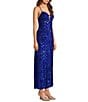 Dear Moon Velvet Sequin Keyhole Front Dress - Image 3