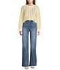 Dee Elly Knit Open Knit Oversized Crochet Long Sleeve Boxy Sweater - Image 3