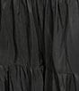 Dee Elly Coordinating Taffeta Maxi Skirt, Color:Black - Image 4