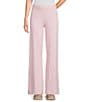 Dee Elly Pull On Wide Leg Pants, Color:Pink - Image 1
