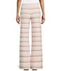 Dee Elly Stripe Wide Leg Coordinating Pants, Color:Brown Stripe - Image 2