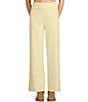 Dee Elly Waffle Knit Fold-Over Waist Coordinating Pants, Color:Butter Yellow - Image 1