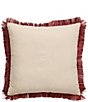 Dee Ocleppo Aviary Paradise Bird & Floral Embroidered Fringe Trimmed Square Pillow - Image 2