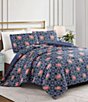 Dee Ocleppo Chrysanthemum Geo-Trellis Print Reversible Comforter Mini Set - Image 1