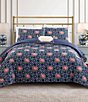 Dee Ocleppo Chrysanthemum Geo-Trellis Print Reversible Comforter Mini Set - Image 2