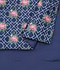 Dee Ocleppo Chrysanthemum Geo-Trellis Print Reversible Comforter Mini Set - Image 5