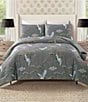Dee Ocleppo Crane Print Comforter Mini Set, Color:Gray - Image 2