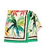 Antonio Melani Delaney Tropical Printed Linen Wrap Front Coordinating Skirt, Color:Flamingo - Image 5