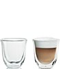 Color:No Color - Image 2 - Espresso, Cappuccino, Latte Double Wall Thermal Glasses, Set of 6