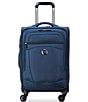 Color:Navy - Image 1 - Velocity Softside Carry-On Spinner Suitcase
