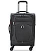 Color:Black - Image 1 - Velocity Softside Carry-On Spinner Suitcase