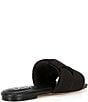 Color:Black - Image 2 - Ariel Woven Linen Flat Sandals