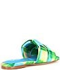 Color:Blue Multi - Image 2 - Ariel Woven Satin Flat Sandals