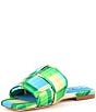 Color:Blue Multi - Image 4 - Ariel Woven Satin Flat Sandals