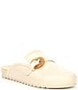 Color:Cream - Image 1 - Brynn Leather Buckle Mules