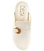 Color:Cream - Image 5 - Brynn Leather Buckle Mules