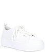 Color:White - Image 1 - Chloe Leather Platform Sneakers