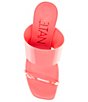 Color:Strawberry - Image 5 - Emmie Clear Vinyl Wedge Dress Sandals