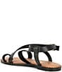 Color:Black - Image 3 - Eva Leather Toe Loop Flat Sandals