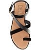 Color:Black - Image 5 - Eva Leather Toe Loop Flat Sandals