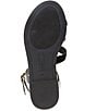 Color:Black - Image 6 - Eva Leather Toe Loop Flat Sandals